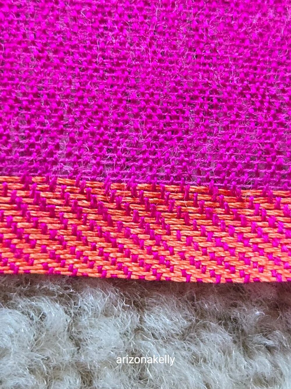 J. Crew Cape Cod Wool & Silk HOT PINK Scarf - Picture 7 of 12